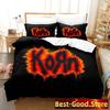 Korn rock Set Lenzuola Set Lenzuola Stampato Con Federe Copripiumino Letto Morbido Singolo Matrimoniale Queen Super King Size Camera da Letto