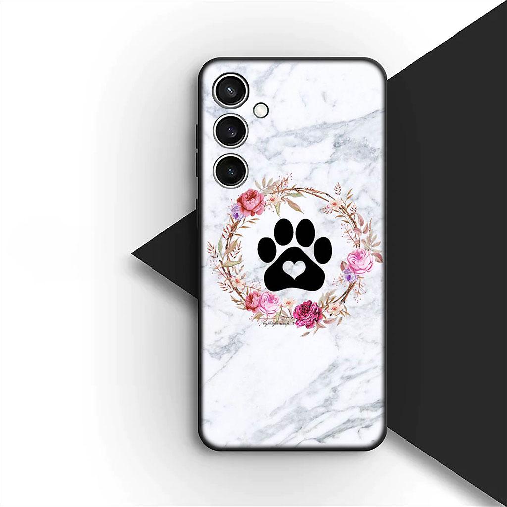 Phone Cover for Motorola Moto G55 G45 G75 G85 G13 Edge 50 30 Fusion 40 NEO Ultra Pro Soft Case Cat Cute Dog Paw Wallpaper