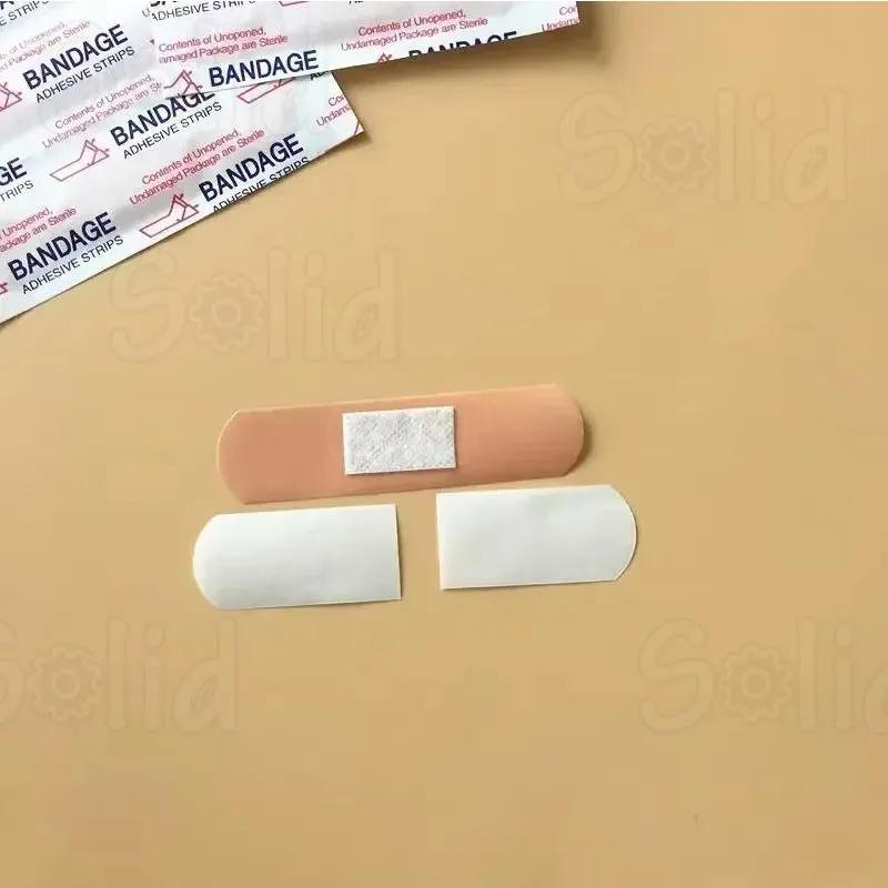 100/200PCS Waterproof Breathable Adhesive Bandages, Sterile Wound Care Plasters for Cuts, Scrapes, Blisters and Minor Injuries