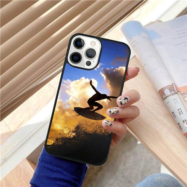 Extreme Sport Surfing Beach Coque Shell For iPhone 17 Air 15 16e 14 13 12 Pro Max 11 Pro Max Plus Phone Case Cover