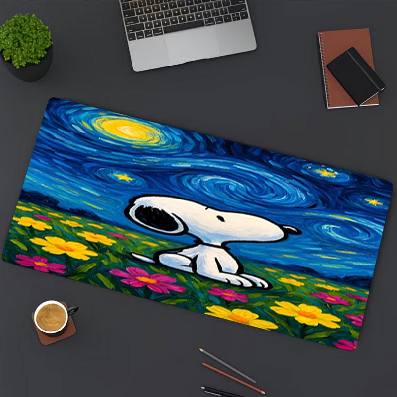 Snoopy Print Mouse Pad, for Keyboard Pad Laptop PC Mat for Office Home Use, Desk Decor, Perfect Birthday Gift for Gamers