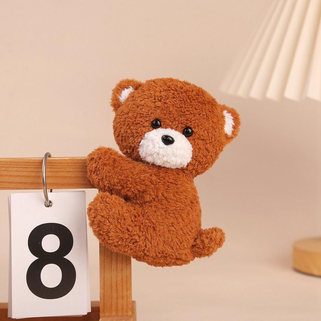 11cm Cute Animal Doll Stuffed Plush Toy Clip Cartoon Anime Bear Dog Monkey Elephant Sheep Pig Penguin Koala Cute Doll