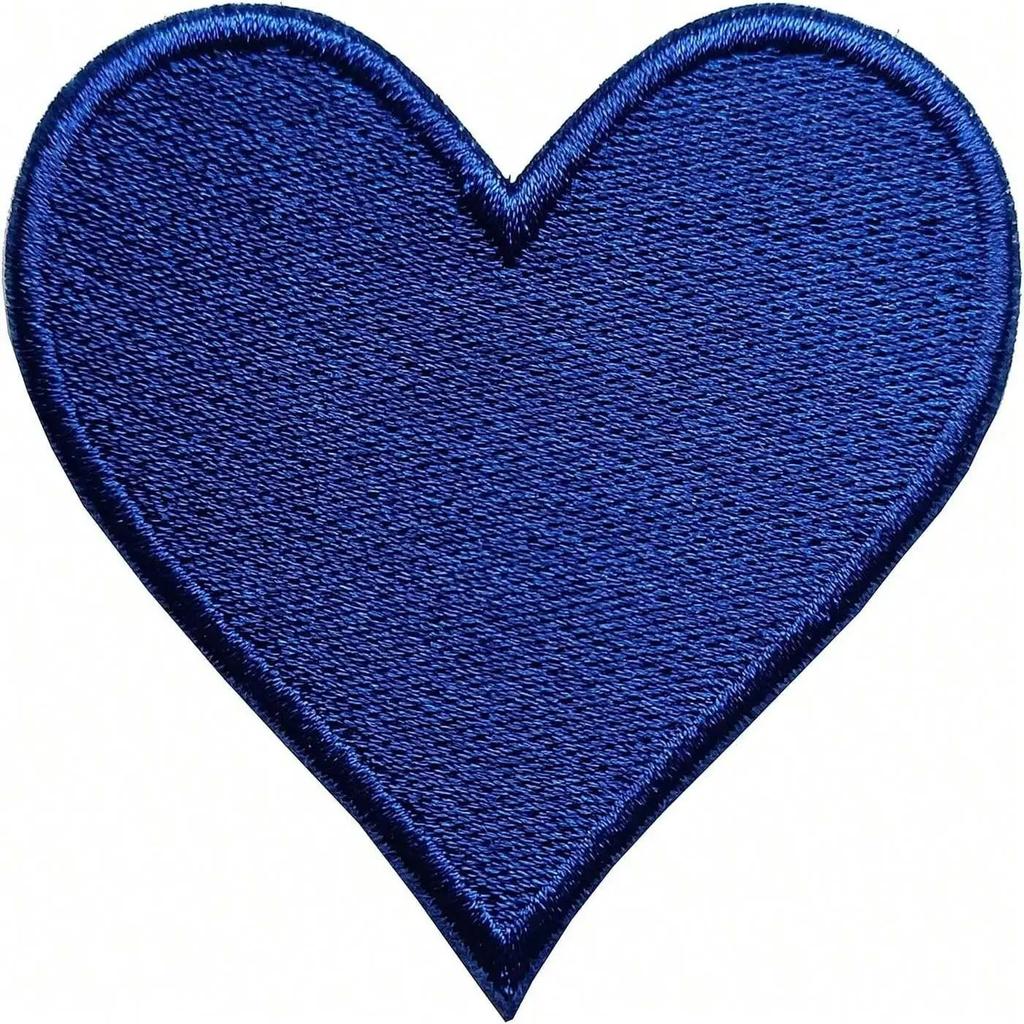 1 Pcs Heart Iron On Patches, Cute Embroidered Applique Iron On/Sew On Patches for Clothing, Jackets, Hats,Backpacks, Jeans.