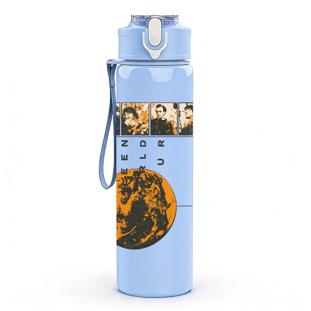 1PC R.E.M Rock Band Vintage Album Collage Print 750ml Portable Sports Water Bottle Leakproof Gym Outdoor Travel Drink Cup