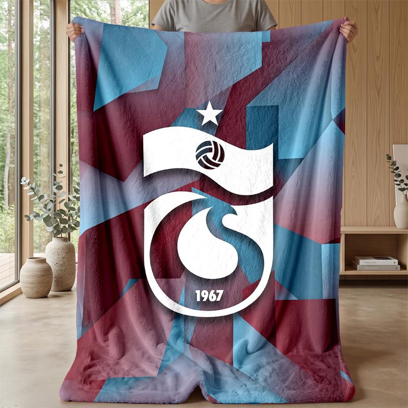 Coperta in Morbido Pile di Flanella Trabzonspor FC Leggera Accogliente Calda Coperta da Lancio per Divano Letto Decorazione per la Casa