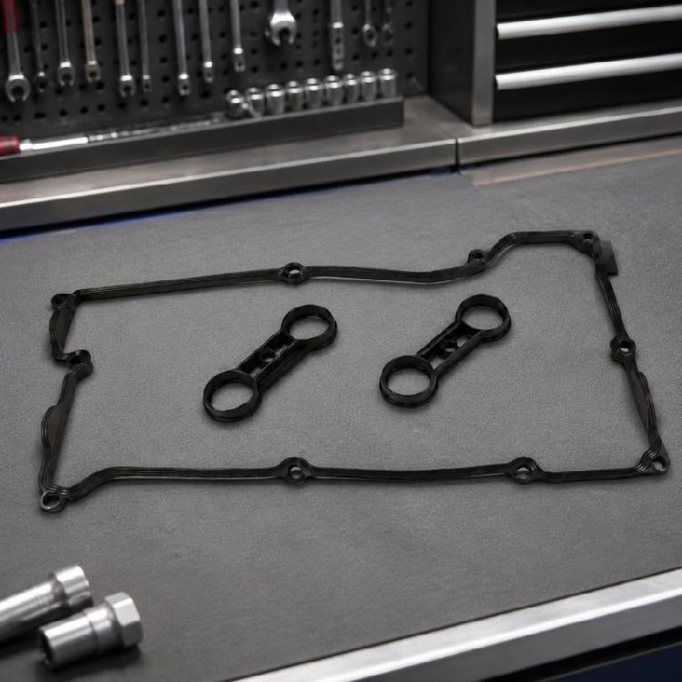 Perimeter Gasket and Inner Gasket Set for E46 E87 E90, 3 Piece Rubber Engine Valves Cover Kit for Maintenance, Cover Service, Routine Repair, and
