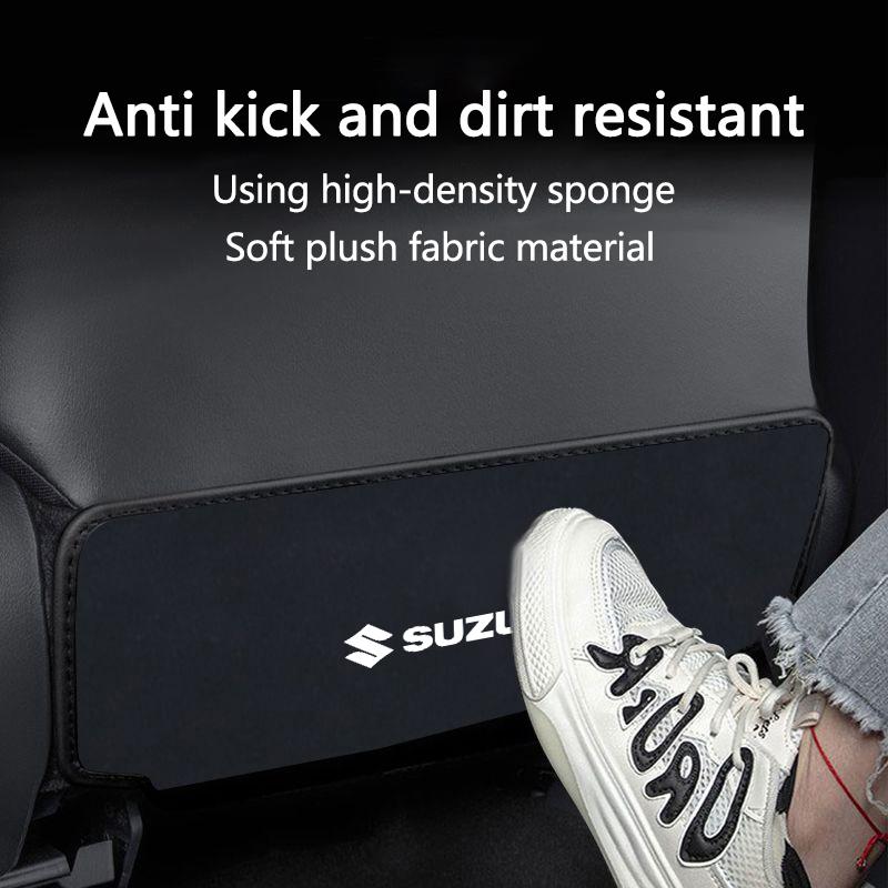 1pcs Car Seat Anti-Kick Pad Wear Resistant Anti-fouling Mat For Suzuki Jimny Swift Samurai Vitara Kizashi SX4 Scross Accessories
