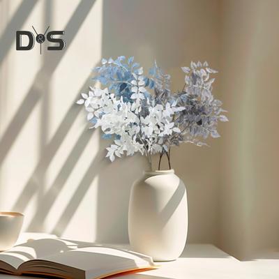 Künstliche Pflanzen, realistischer Kunststoff, gefälschtes Grün, für Hochzeit, Party, Zuhause, Büro, Tischdekoration, bunte Kunstblätter, Pflanzen, Zweigdekoration