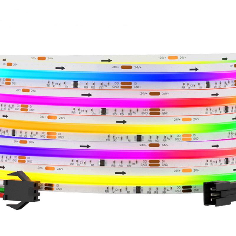 

Dreamcolor Black Board LED Strip Light, 24V, 630 COB RGB LEDs, WS2811 IC Chip, Uniform Full-Color Water-Effect.