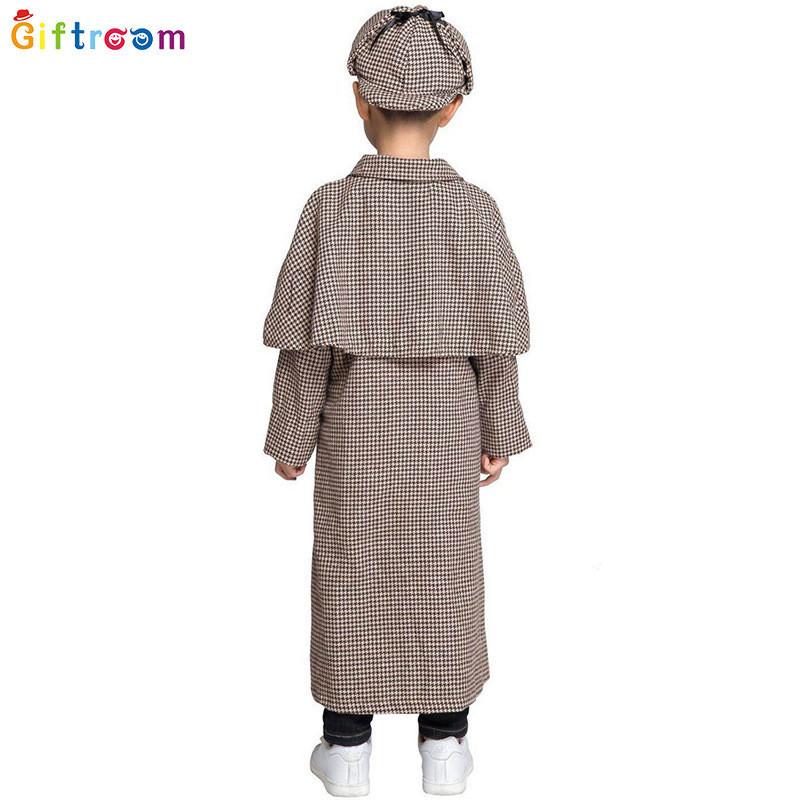 Módní kostým Sherlocka Holmese pro chlapce Ideální na Halloween a divadelní představení