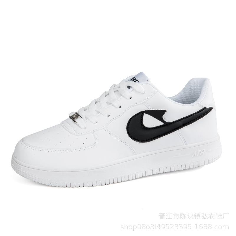 Little White Shoes Men's Shoes Breathable Versatile Sports Casual Couple Board Shoes Large Size Force One Skateboard Shoes