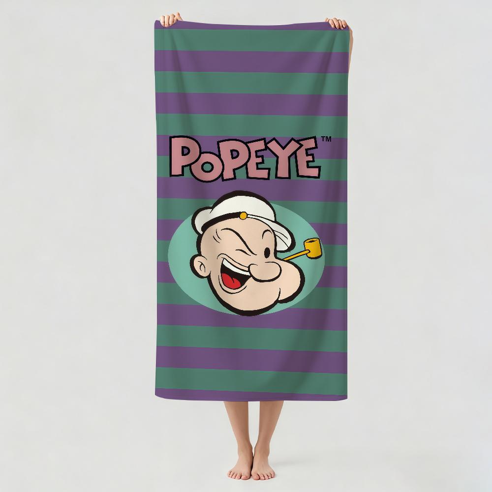 Cartoon funny P-PopeyeS Towel Drying Bath Towel Applicable To Light Swimming Camping Yoga Beach Out