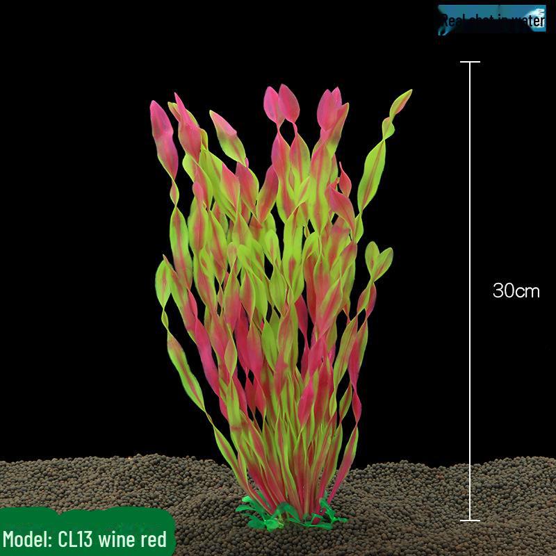 Аквариум Ландшафтный Моделирование Водные Растения - CL13 вино красного