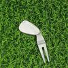Golfs Balls Pickers Bending Golfs Green Divot Fork Curved Spit Golfs Balls Pickers Green Pitch Mark Repair Tool Golfer