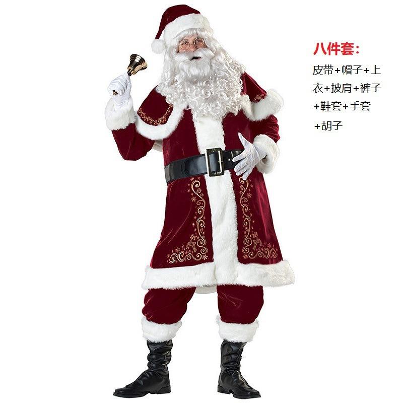 Adult Men's Christmas Clothing Santa Claus Costume Santa Claus Performance