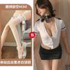 Sexy Suit Button Top Skinny Hip Wrap Skirt Sex Lingerie Seduction Uniform Secretary Adult Products Sexy Woman