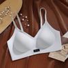 Explosive seamless jelly glue soft support  three-imensional fixe cup shows large steel ring bra