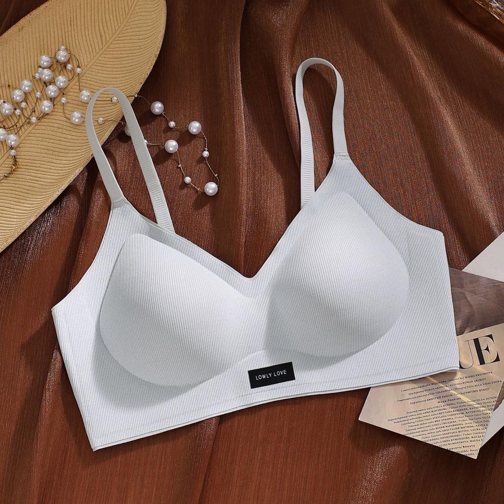 Explosive seamless jelly glue soft support three-imensional fixe cup shows large steel ring bra