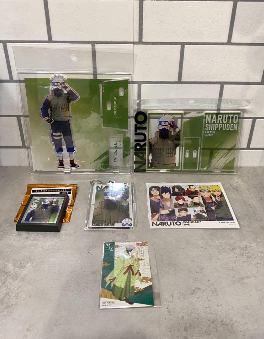 

[USED] NARUTO Baseyard Acrylic Stand Acrylic Keychain Magnet Bonus Kakashi and 1 other item