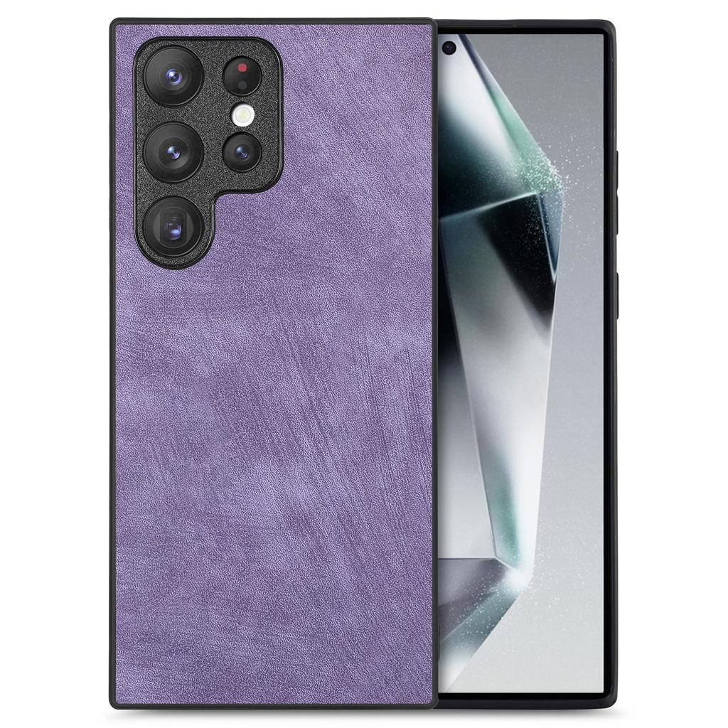 For Samsung Galaxy S24 Ultra Case Retro Slim Fit PU Leather Phone Back Cover