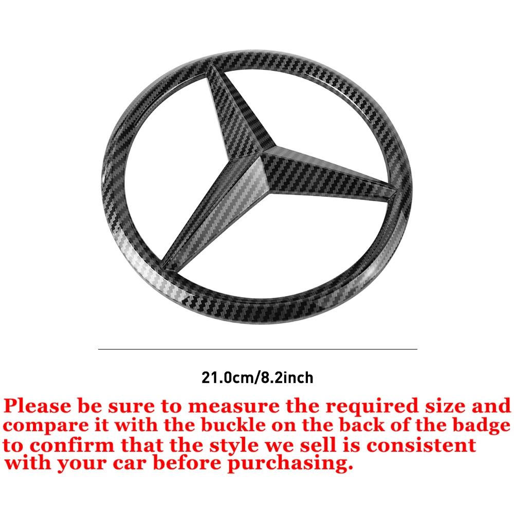 

Car Sticker 2026 New For Benz Car Accessories Front Hood Grille Emblem Cover Auto Decoration Sticker for Mercedes Benz W204 W176 1pcs