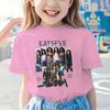 KATSEYE Print T-shirt for Kids Casual Summer Top with Katseye Pattern Short Sleeve Tee Youth Girl Streetwear Fashion Tops