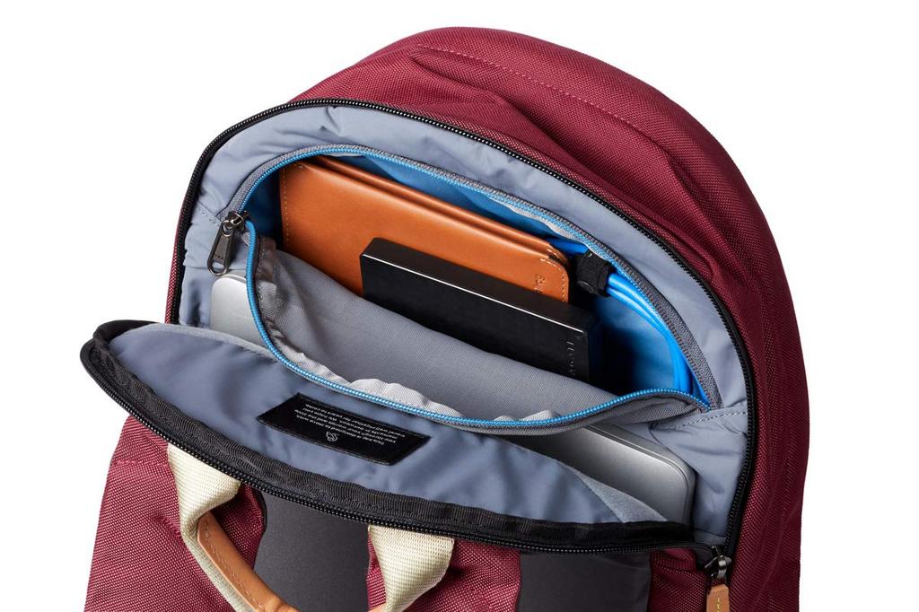 Bellroy Classic Backpack Plus (22 liters, fits a 15-inch laptop, clothes, headphones, and a notebook) - Neon Cabernet