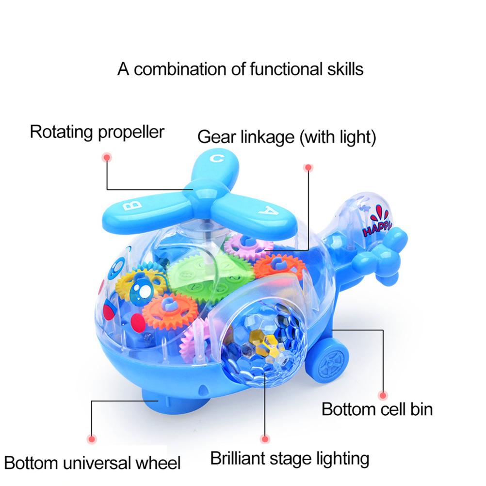 Flugzeugspielzeug für Kinder Flugzeugspielzeugmodell mit LED-Blinklichtern und Musik Elektrisches Flugzeugspielzeug