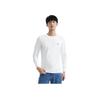Calvin Klein Large Logo Round Neck Fashion Casual Letter Print Slim Fit Long Sleeve T-Shirt Unisex T-Shirt Moonlight-White J324477-YAF