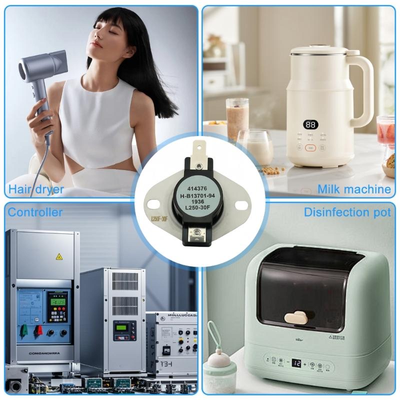 Furnace Thermostat L250-30F Limit Switches High Temperature Resistant Limit Switches for Furnace Thermostat Easy to Install