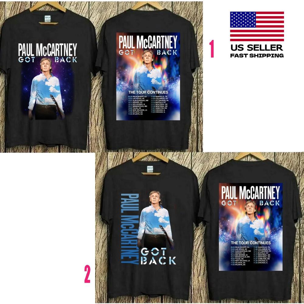 Новая одежда на заказ Paul McCartney Got Back Tour 2025 Северная Америка Унисекс Футболка XXL