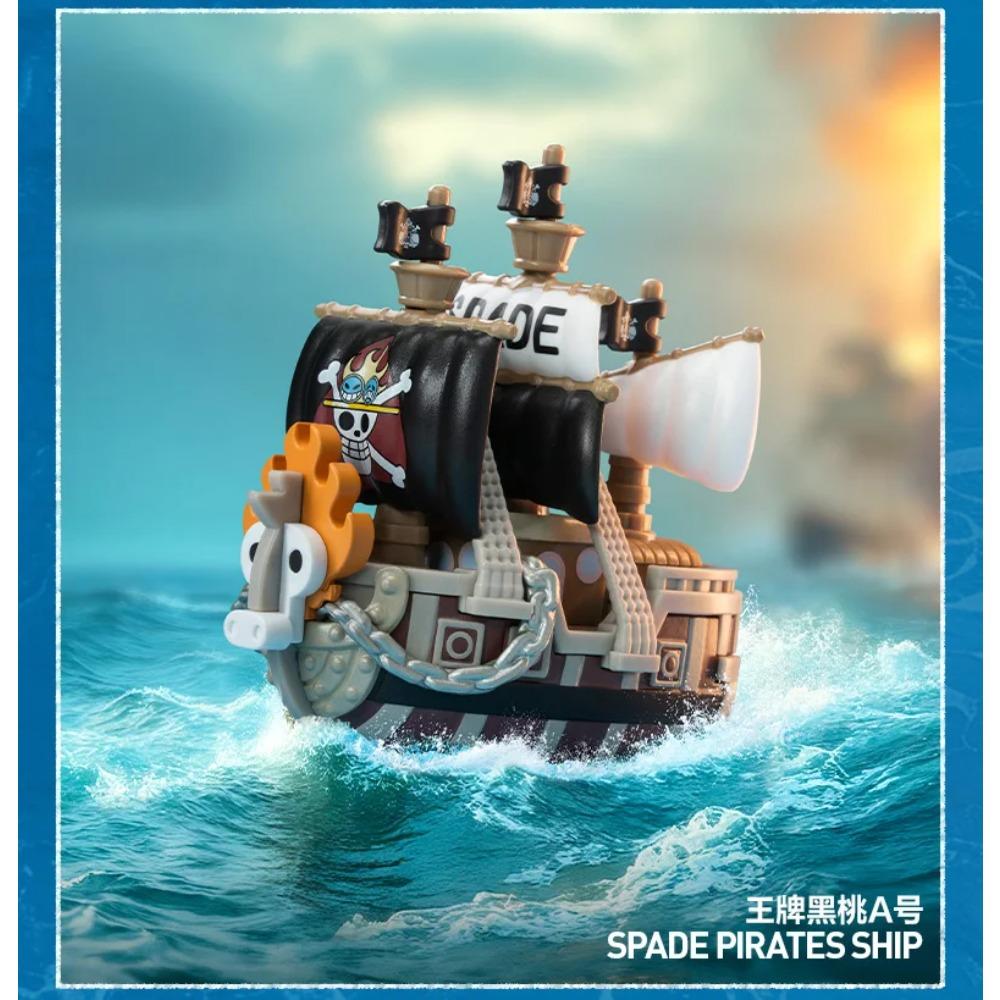 POP MART One Piece Thousand Sunny Ship Great Route Series Collectible Fashion Anime Vehicle Model For Anime Fans And Collectors