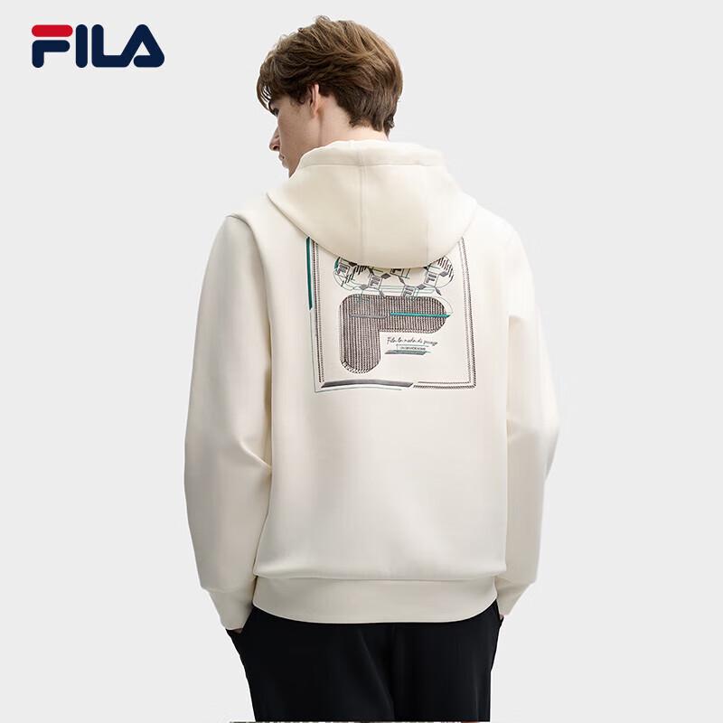 FILA Men's 2025 Hooded Knit Long-Sleeve Sweatshirt