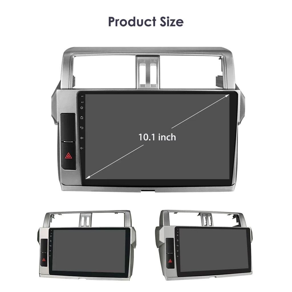 Hizpo 2 Din Android Auto Intelligentes Carplay Stereo Für Toyota Land Cruiser Prado 150 2013 - 2017 Autoradio Multimedia Video Player Navigation GPS