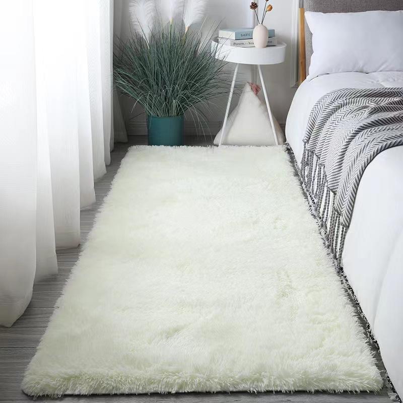 Weicher Bettvorleger Wohnzimmerteppich Schlafzimmer weicher Bettvorleger Fensterteppich winterwarme Bodenmatte Fußmatte Heimdeko