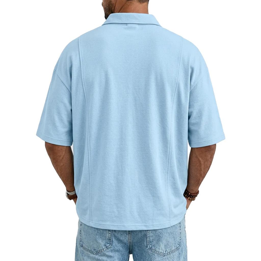 Men's Daily Casual Button Short-sleeved Shirt