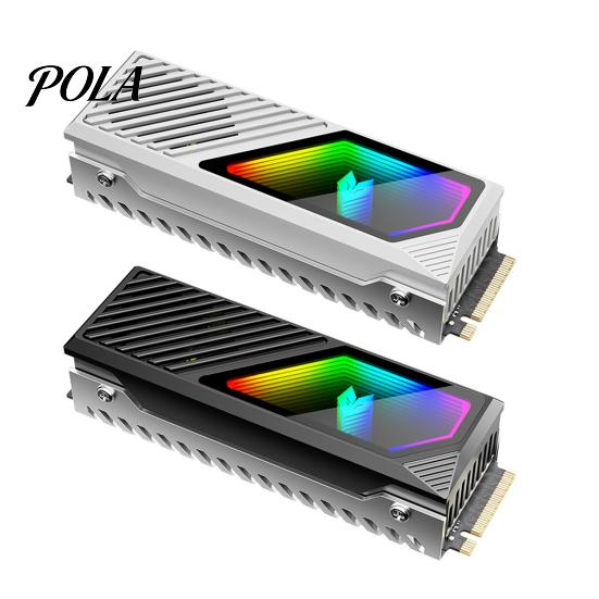 SSD Cooler Heat Sink with Fan Easy to Use Universal Compatibility M.2 Drive 5V 3 Pin ARGB Hard Disk Radiator Optimal Performance