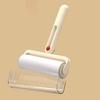 Lint Roller Ergonomic Non-Slip Foldable Handle Tear-off Sticky Sheets Reusable Lint Roller Cat Hair Remover Tool