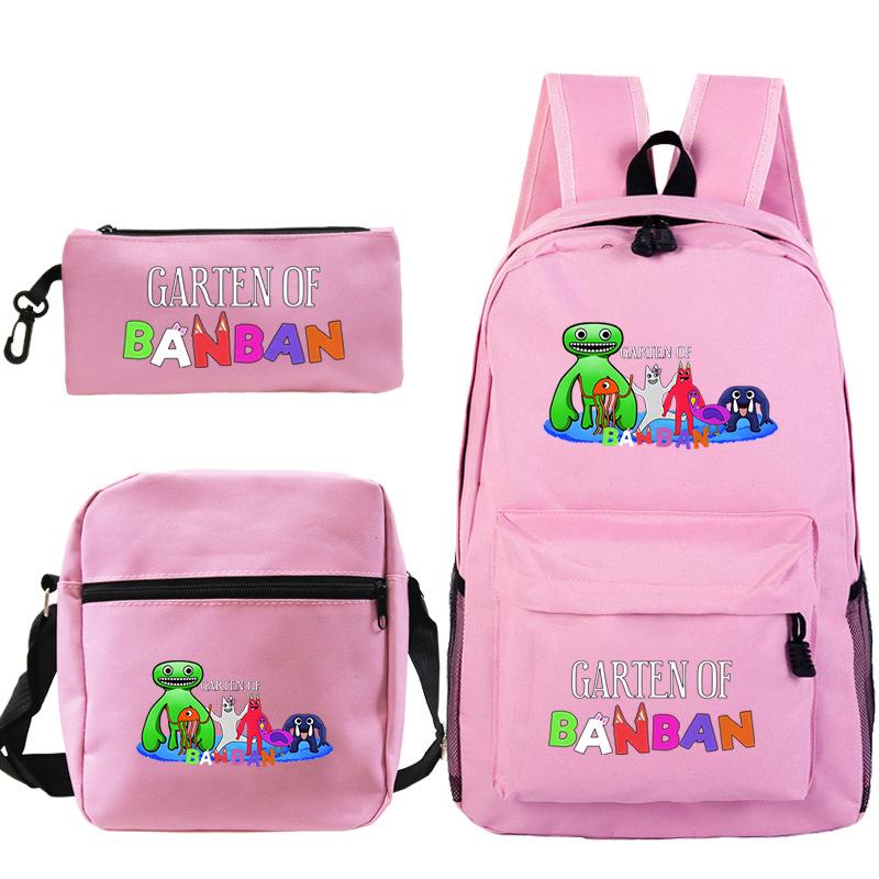 Spotted Garden Primary School Bag Shoulder Bag Pencil Bag Three-piece Set