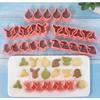 6Pcs 3D Christmas Cookie Cutters Biscuit Mold Gingerbread Man Cookie Mould Stamp Xmas  Year Party Decor Baking Tools