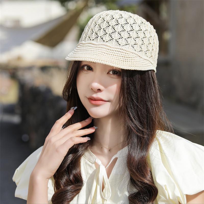 Unique Round Top Large Brim Black Fisherman Hat For Women Sun Protection