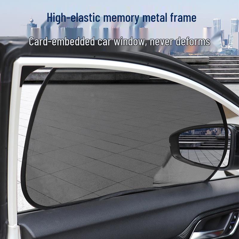 Car Side Window Sunshade Curtain: Mosquito-Proof, Heat-Insulating Mesh Cloth for Summer