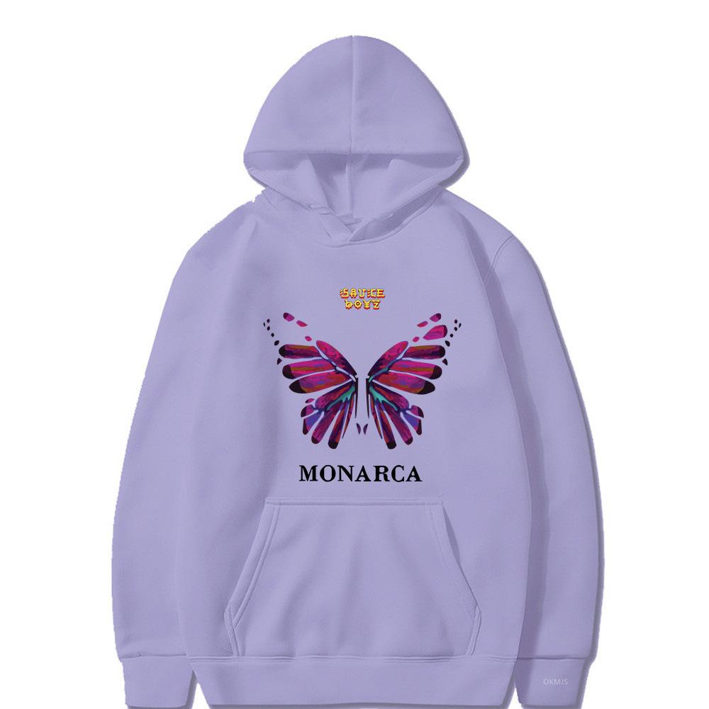 Eladio Carrion Sauce Boyz Monarca Funko Pop Anime Hoodies  Unisex Cool Casual Streetwear Y2K Street Fashion Pullover Clothing