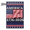Porch Patriotic Flag 250th Anniversary America Garden 250 Years of Freedom Banner Red Gold Navy 4th July Yard Sign for Independence Day Memorial Gift