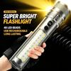 Super Bright Flashlight High Lumen Rechargeable Long Range Lamp with Large Capacity for Daily Maintenance Emergency Use