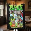 Plants Vs Zombies Plüschdecke Weich Bequem Für Alle Jahreszeiten Geeignet Sofa Büro Nickerchen Reisen Festliches Geschenk
