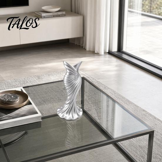 Vaso Sagomato Abito da Sera Stampato 3D Talos, Fioriera Scultura Abito Elegante, Ornamento Minimalista per Casa per Ingresso Mobile Laterale