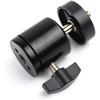 3 Pack Mini Ball Head 1/4'' Screw Swivel Tripod Head Mount 360 Degree Rotating Base Adapter Ballhead for Camera Tripod Dash Cam Phone Clip