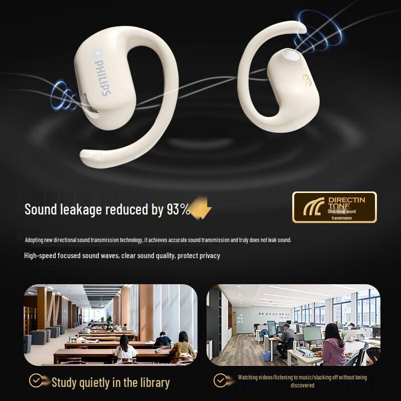 Philips TAT2739 Open-Ear Hook Wireless Sports Headphones