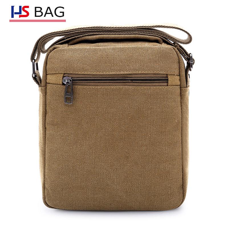 Borsa a tracolla in tela e pelle stile coreano da uomo per viaggiare